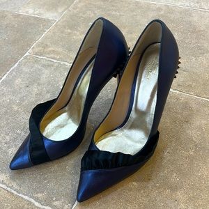 Elegant Black and Blue Heels